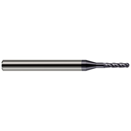 Harvey Tool Miniature End Mill - 4 Flute - Ball, 0.0780" (5/64) 76878-C3
